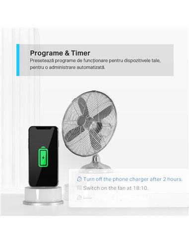 Priză inteligentă TP-LINK Tapo P300, Alb