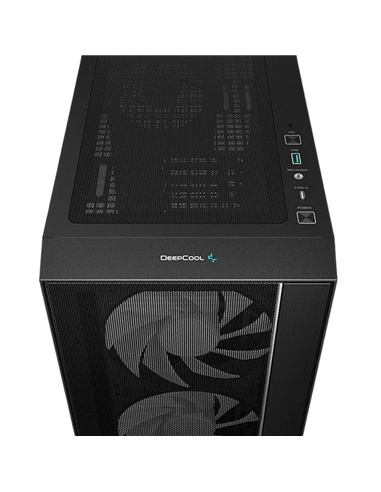 Carcasă PC Deepcool MATREXX 55 MESH V4, Midi-Tower, Fără PSU, Negru