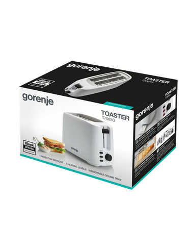 Тостер Gorenje T700XG, Белый