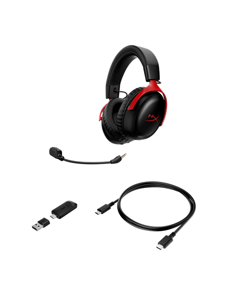 Игровая Гарнитура HyperX Cloud III S, Беспроводной, Черный | Красный