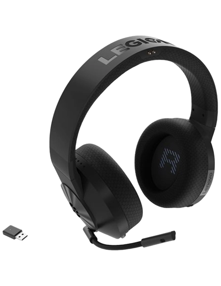 Căști gaming Lenovo H600, Fără fir, Negru