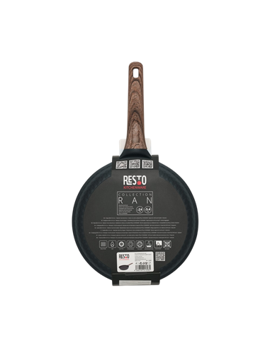 Tigaie RESTO 93909, 24cm, Negru