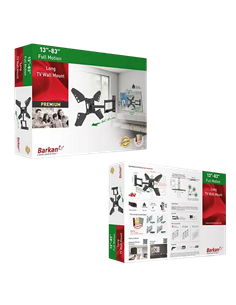 Настенное крепление для телевизора BARKAN 3400L.B, Чёрный 2