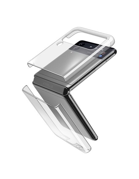 Чехол Cellularline Clear Case - Gal. Z Flip 4, Прозрачный