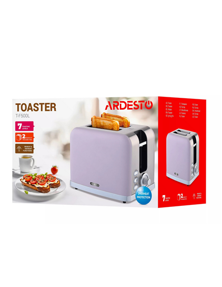 Тостер Ardesto T-F500L, Сиреневый