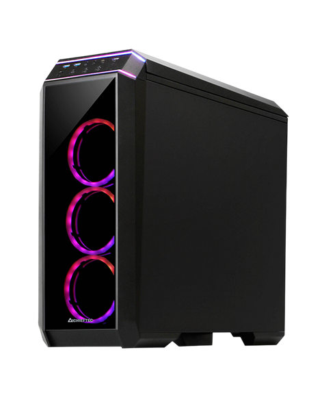Компьютерный корпус Chieftec STALLION II, Midi-Tower, Без блока питания, Чёрный