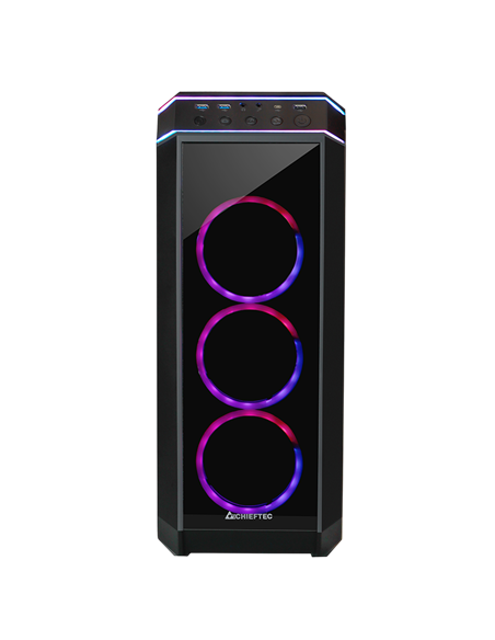 Компьютерный корпус Chieftec STALLION II, Midi-Tower, Без блока питания, Чёрный