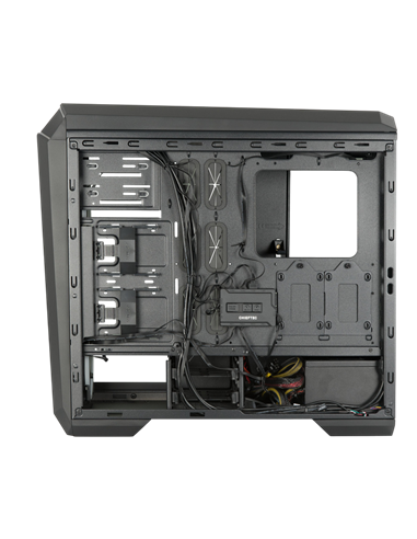 Компьютерный корпус Chieftec STALLION II, Midi-Tower, Без блока питания, Чёрный