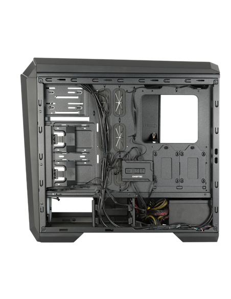 Компьютерный корпус Chieftec STALLION II, Midi-Tower, Без блока питания, Чёрный