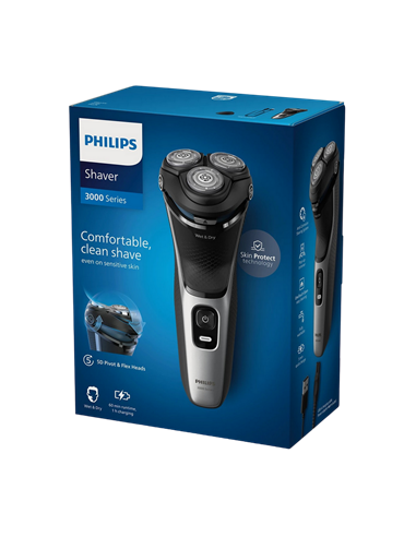 Электробритва мужская Philips S3143/00, Чёрный | Серебристый
