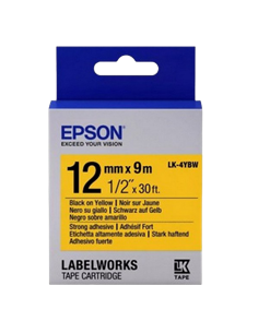 Epson LK-4YBW, 12mm x 9m 2