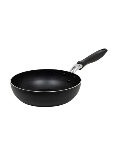 Tigaie WOK RESTO 93601, 24cm, Negru