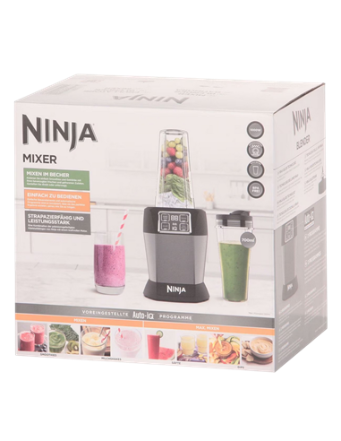 Blender staționar Ninja BN495EU, Negru | Argintiu