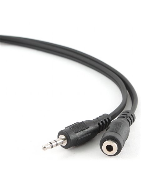 Аудиокабель Cablexpert CCA-423, 3.5mm 3-pin (F) - 3.5mm 3-pin (M), 1,5м, Чёрный
