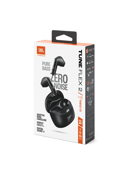 Наушники JBL Tune Flex 2, Чёрный