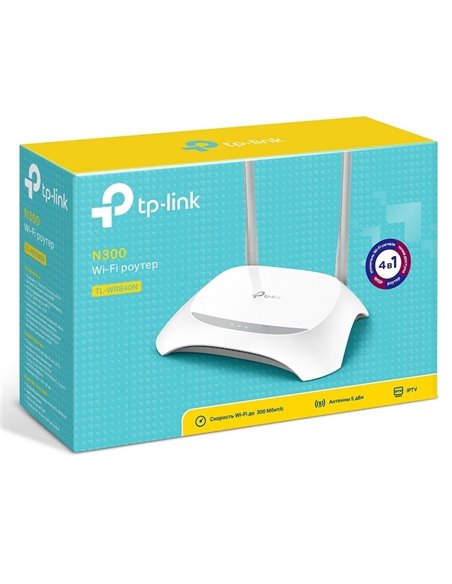 Router fără fir TP-LINK TL-WR840N, Alb