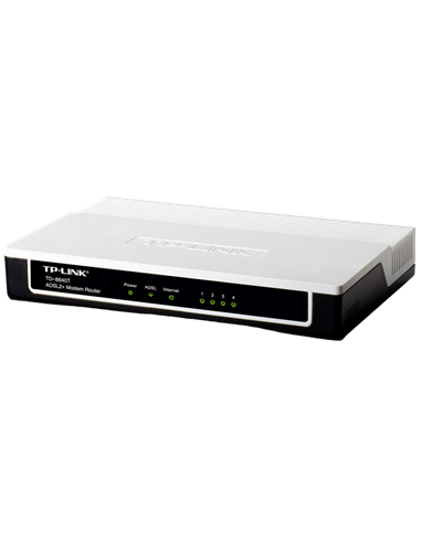 ADSL Модем TP-LINK TD-8840T, ADSL/ADSL2/ADSL2 + до 24 Мбит/с, Чёрный