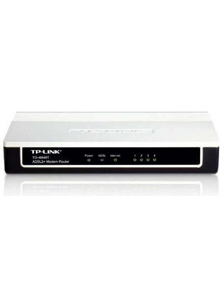 Modem ADSL TP-LINK TD-8840T, ADSL/ADSL2/ADSL2 + până la 24 Mbps, Negru