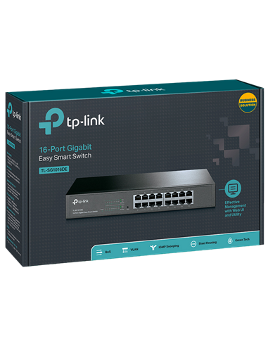 Сетевой коммутатор TP-LINK TL-SG1016DE, 16x 10/100/1000 Мбит/с