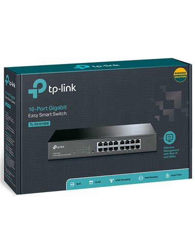 Сетевой коммутатор TP-LINK TL-SG1016DE, 16x 10/100/1000 Мбит/с