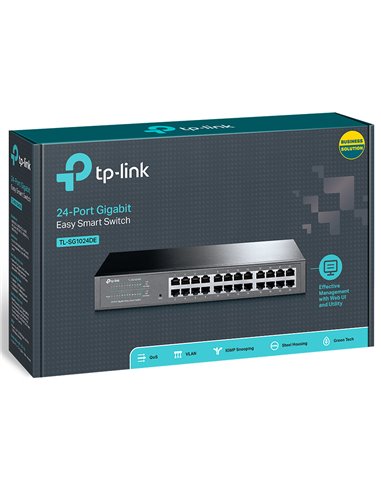 Сетевой коммутатор TP-LINK TL-SG1024DE, 24x 10/100/1000 Мбит/с