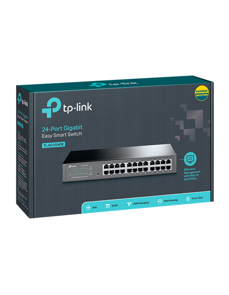 Сетевой коммутатор TP-LINK TL-SG1024DE, 24x 10/100/1000 Мбит/с
