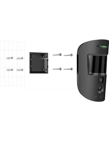Detector de mișcare Ajax MotionCam, Negru