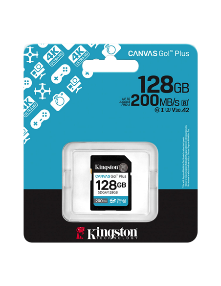 Card de Memorie Kingston Canvas Go! Plus, 128GB (SDG4/128GB)