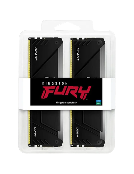 Оперативная память Kingston FURY Beast RGB, DDR4 SDRAM, 3600 МГц, 64 ГБ, KF436C18BB2AK2/64