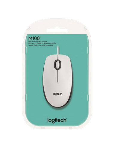 Мышь Logitech M100, Белый