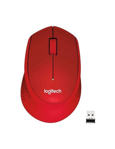 Беcпроводная мышь Logitech M330 Silent Plus, Красный