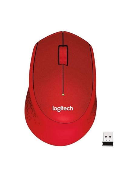 Mouse Wireless Logitech M330 Silent Plus, Roșu