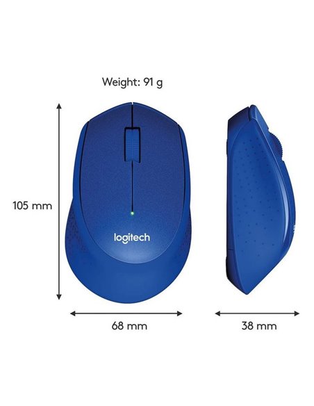 Mouse Wireless Logitech M330 Silent Plus, Albastru
