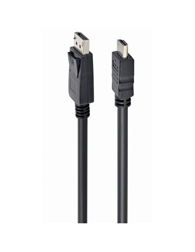 Cablu Video Cablexpert CC-DP-HDMI-1M, DisplayPort (M) - HDMI (M), 1m, Negru