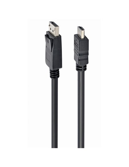 Cablu Video Cablexpert CC-DP-HDMI-1M, DisplayPort (M) - HDMI (M), 1m, Negru