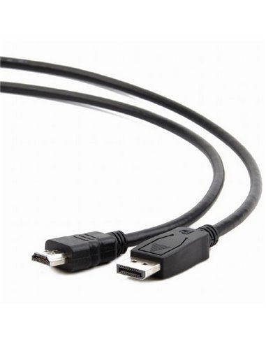 Cablu Video Cablexpert CC-DP-HDMI-1M, DisplayPort (M) - HDMI (M), 1m, Negru