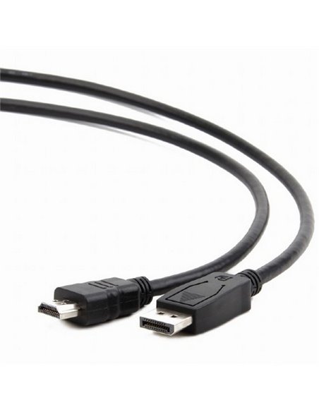 Видео кабель Cablexpert CC-DP-HDMI-1M, DisplayPort (M) - HDMI (M), 1м, Чёрный