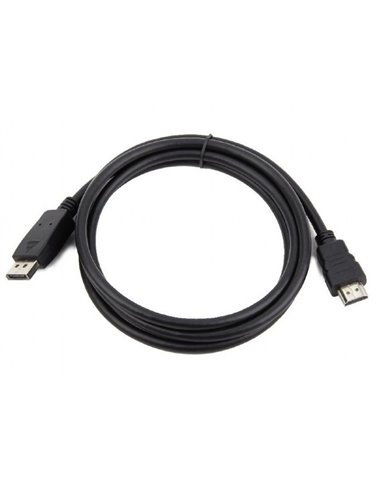 Видео кабель Cablexpert CC-DP-HDMI-1M, DisplayPort (M) - HDMI (M), 1м, Чёрный