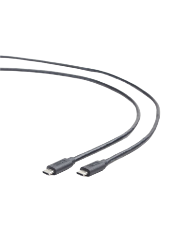 Кабель для зарядки и синхронизации Cablexpert CCP-USB3.1-CMCM-1M, USB Type-C/USB Type-C, 1м, Чёрный