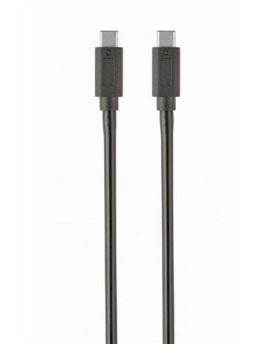 Кабель для зарядки и синхронизации Cablexpert CCP-USB3.1-CMCM-1M, USB Type-C/USB Type-C, 1м, Чёрный