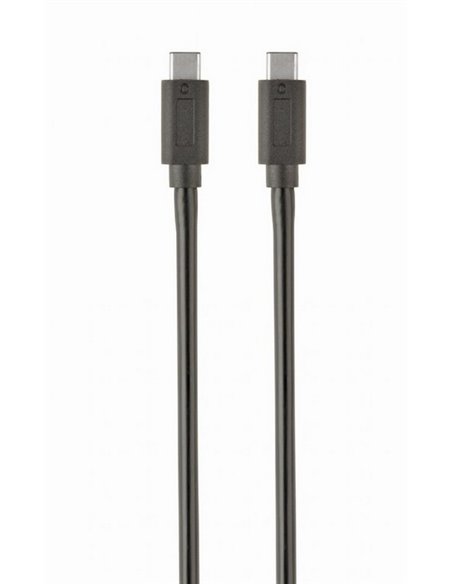 Кабель для зарядки и синхронизации Cablexpert CCP-USB3.1-CMCM-1M, USB Type-C/USB Type-C, 1м, Чёрный