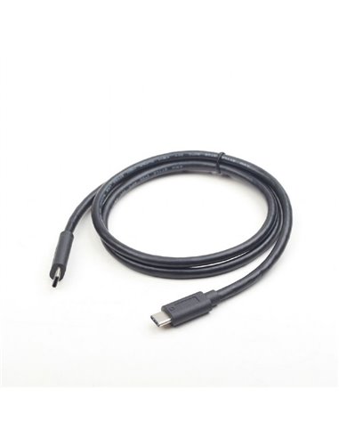 Кабель для зарядки и синхронизации Cablexpert CCP-USB3.1-CMCM-1M, USB Type-C/USB Type-C, 1м, Чёрный
