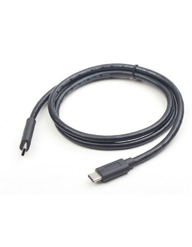 Кабель для зарядки и синхронизации Cablexpert CCP-USB3.1-CMCM-1M, USB Type-C/USB Type-C, 1м, Чёрный