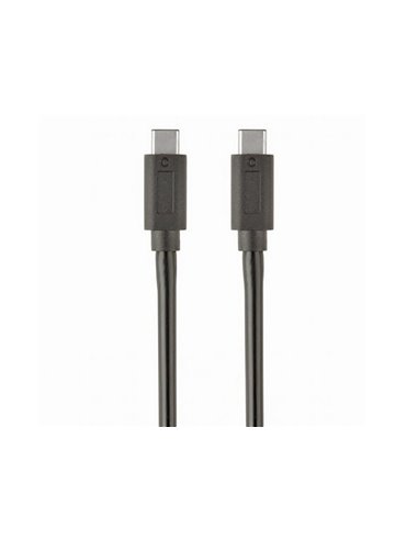 Кабель для зарядки и синхронизации Cablexpert CCP-USB3.1-CMCM-1M, USB Type-C/USB Type-C, 1м, Чёрный