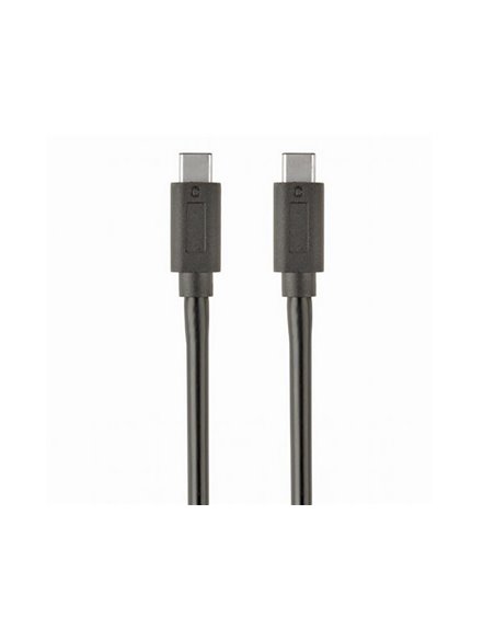 Кабель для зарядки и синхронизации Cablexpert CCP-USB3.1-CMCM-1M, USB Type-C/USB Type-C, 1м, Чёрный