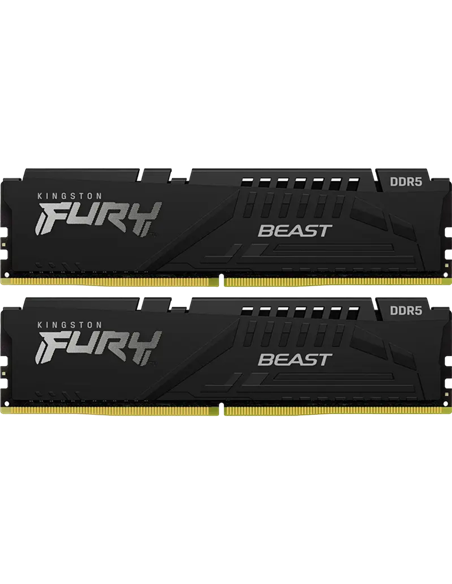 Оперативная память Kingston FURY Beast, DDR5 SDRAM, 6400 МГц, 32 ГБ, KF564C32BBEK2-32