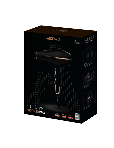 Uscător de păr Ardesto HD-Y220PRO, 2200W, Negru