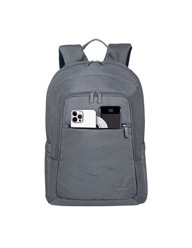 Rucsac pentru Laptop RivaCase 7561, 15.6", Poliester RPET ECO-FRIENDLY, Gri