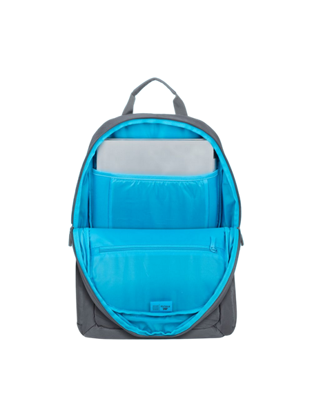 Rucsac pentru Laptop RivaCase 7561, 15.6", Poliester RPET ECO-FRIENDLY, Gri