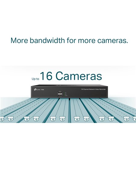 Видеорегистратор TP-LINK VIGI NVR1016H, Чёрный